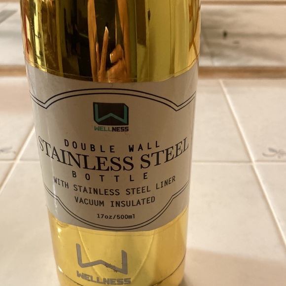 NWOT gourmet gold electroplated Stainless steel bottles - Picture 3 of 8